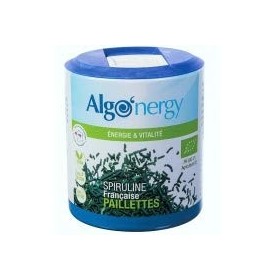 Spiruline Bio Paillettes Française - Pot 100 g Algonergy