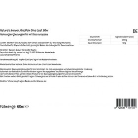 Natures Answer, OleoPein Olive Leaf, 60ml, Testé en Laboratoire, Sans Gluten, Sans Soja, Végétarien