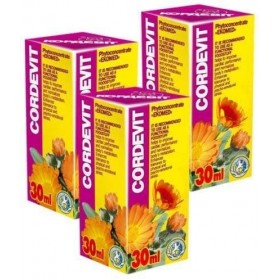 Cordevit Phyto Concentré Pack de 3 - Cours de 21 jours - Extraits Naturels de Plantes - Santé du coeur - Hypertension - Perfo