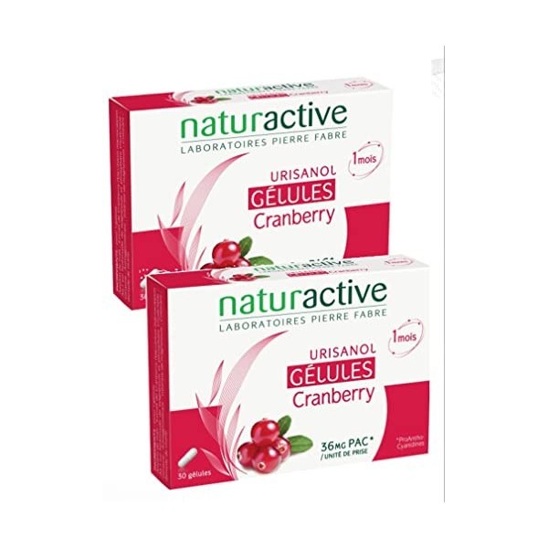 Naturactive Urisanol Cranberry Lot de 2 x 30 Gélules