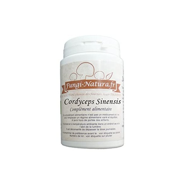 CORDYCEPS SINENSIS DOUBLE EXTRACTION 60 GELULES - Garanti 30% de polysaccharides, 1% Cordycepine et 0,5% Adénoside - Société 