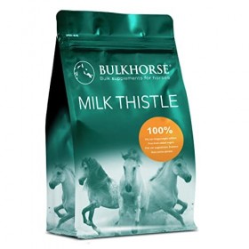 BulkHorse Poudre Chardon-Marie pour Cheval - 1,5kg | Qualité Premium pour Votre Cheval | 100% Pur et Exempt de sucres ajoutés