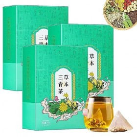 EXQST Thé Sanqing aux Herbes Tisane protectrice du Foie Thé sain Protecteur du Foie Thé Quotidien à Base de Plantes pour la c