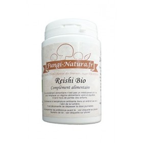 REISHI GANODERMA BIO DOUBLE EXTRACTION 60 GELULES - Garanti 30% de polysaccharides et 4% triterpènes - Société Française - Ce