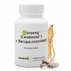 Ginseng Cereboost™ + Bacopa monnieri * 423 mg / 60 g gélules* Mémoire, stress, facultés cognitives, concentration * Amélior