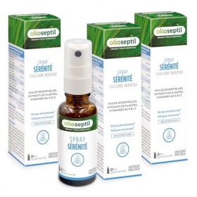 OLIOSEPTIL – Spray Sérénité – Complément alimentaire - Extraits de plantes, huiles essentielles & vitamines – Aide l’organism