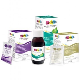 PEDIAKID - Box Désordres Intestinaux - Sirop-Nausées Vomissements Mal des transports, Diarea, Probiotiques-10M - Aide à soula