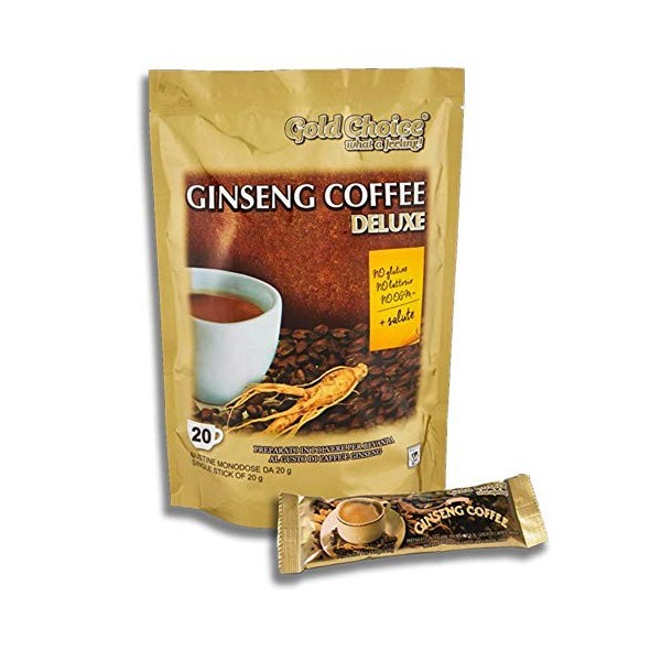 Ginseng Coffee Deluxe - Café soluble au ginseng - 20 sticks de 20g