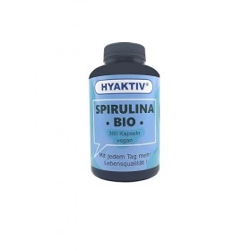 • Spiruline bio • Capsules végétaliennes • 360 pièces • approvisionnement mensuel • superaliment dHyaktiv •
