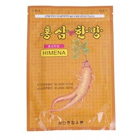 Lot de 5 tampons de santé pour soulager la douleur au ginseng rouge coréen 100 EA 