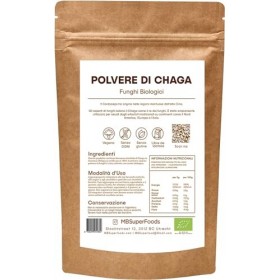 Poudre de Champignon Chaga MB Superfoods - Complément de Champignon Biologique avec Extrait de Chaga - Végétalien, Non-OGM - 