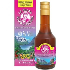 Saint Benoît Elixir du Suédois 40° – Boisson Spiritueuse avec Alcool, Recette Traditionnelle aux 59 Composants dOrigine Natu