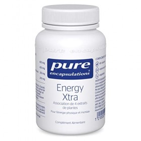 Pure Encapsulations - Energy Xtra - Association de 4 Extraits de Plantes - Panax Ginseng, Ginseng de Sibérie & Rhodiola - Éne