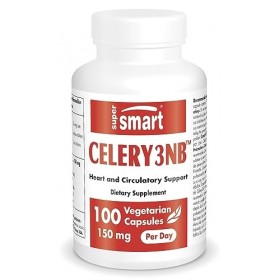 Supersmart - Sellerie3nb™ 150 mg pro Tag - Natürliche Sellerie-Samen-Extrakt standardisiert auf 42,5% Gesamt-Phthalide | Nich