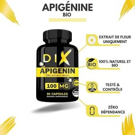 APIGENINE | BIO | 100% Naturel | Extrait de Camomile | Sommeil de Qualité | Relaxation | Capsules Végétale |
