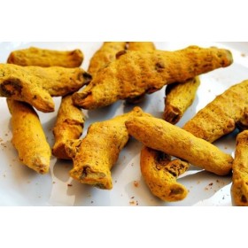 Spacetouch Racines de curcuma séchées ayurvédiques racines de curcuma haldi racines à base de plantes curcuma 300 g