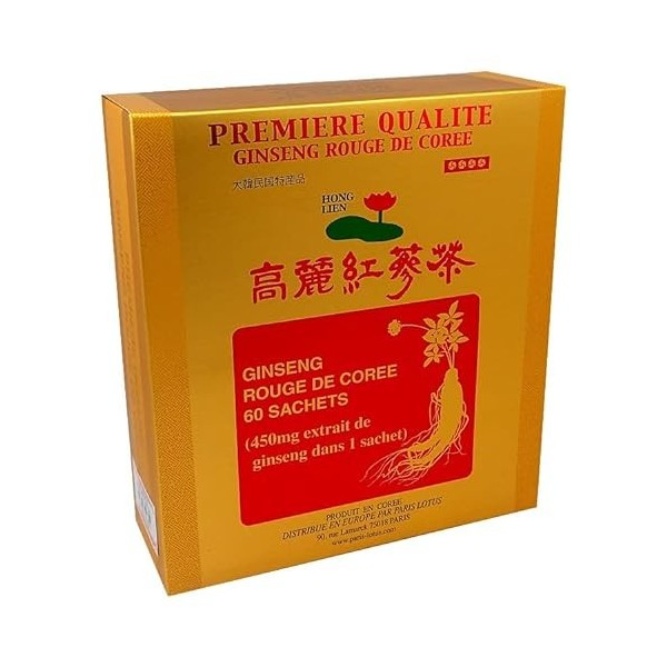 GINSENG Rouge de Corée - 1 Boite de 60 sachets