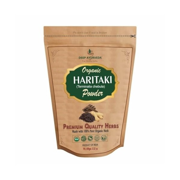 Poudre dHaritaki biologique Terminalia chebula 100 g Deep Ayurveda