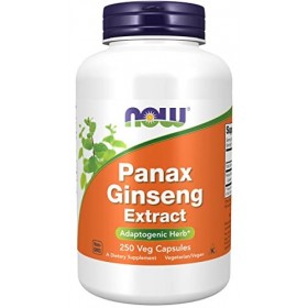 Now Foods, Panax Ginseng Extract, 500mg, 250 Capsules végétaliennes, Testé en Laboratoire, Sans Gluten, Sans Soja, Végétarien