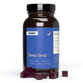 GIMMY Deep Sleep - compliment alimentaire aux gommes pour le sommeil - melatonine, L-théanine, valériane, vitamine B6 et camo