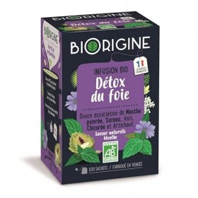 VITARMONYL - Biorigine Infusion Détox Du Foie Biorigine 20 Sachets 29G - le Lot De 4