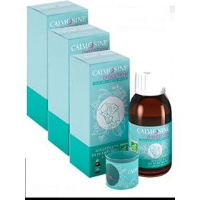 LAUDAVIE Calmosine - CALMOSINE digestion - Boisson apaisante et digestive aux extraits de plantes BIO - Lot de 3 x 100 ml 3 