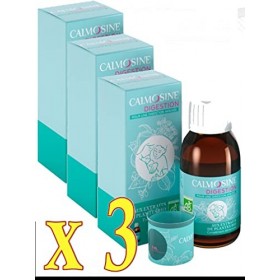 LAUDAVIE Calmosine - CALMOSINE digestion - Boisson apaisante et digestive aux extraits de plantes BIO - Lot de 3 x 100 ml 3 