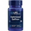 Life Extension, Optimized Saffron, Extrait de Safran, 60 Capsules végétaliennes, Testé en Laboratoire, Sans Gluten, Végétarie