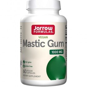 Jarrow Formulas, Mastic Gum, 500mg, Résine de Gomme de Mastic, Haute Dosé, 60 Capsules végétaliennes, Testé en Laboratoire, V