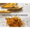 QURA Wild Kasturi Poudre de curcuma – 100 g pour le visage et la peau, Curcuma Aromatica/Jangli Haldi/Kasthuri Manjal