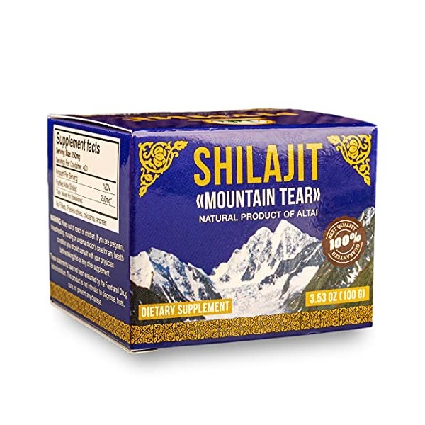 Shilajit Crème Baume en résine des montagnes Altaï Sibérie 100 g