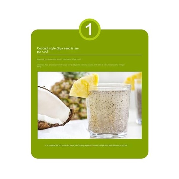 Chia Seeds, Meal Replacement and Filling Chia Seeds, perfect for shakes, smoothies and oatmeal Chia seeds,1 bag 