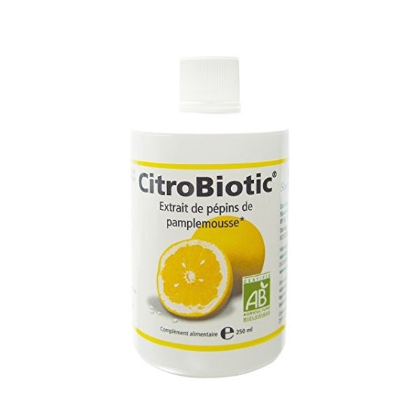 CitroBiotic Extrait de Pépin de Pamplemousse Liquide Bio 250 ml