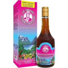 Saint Benoît Elixir du Suédois 17,5° – Boisson Spiritueuse avec Alcool, Recette Traditionnelle aux 59 Composants dOrigine Na