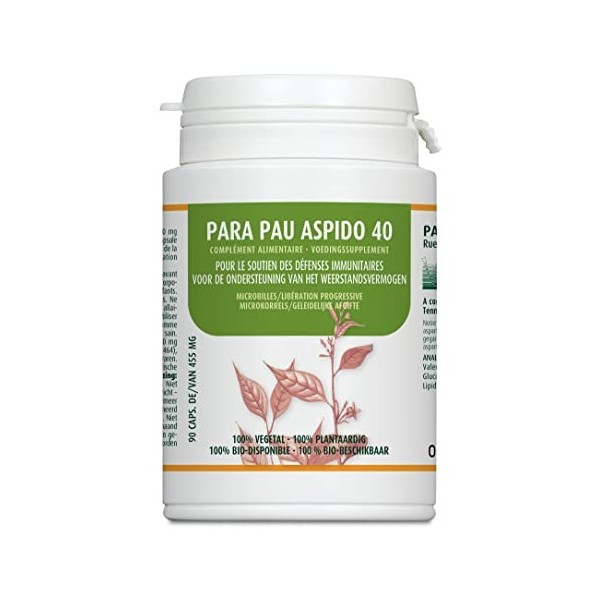 Para Pau Aspido 40 Complément Alimentaire - Immunité - Pathologies lourdes - 90 gélules -Parabolic Biologicals