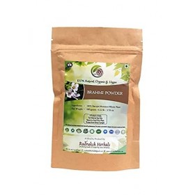 SMED Rudraksh Herbals Brahmi Poudre – 100 % plante Bacopa Monnieri 100 g 