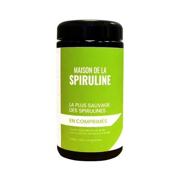 Spiruline sauvage dHawaï en comprimés 250g | Hautement assimilable | Qualité contrôlée | Sport, Bien-être, Beauté | Cure d