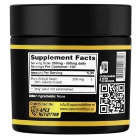 Shilajit Resin Pure - 70% Fulvic Acid