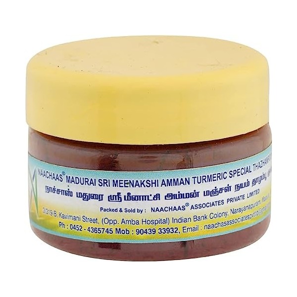 Puritans Beuniq Madurai Sri Meenakshi Amman Curcuma Thazhampoo Kumkum – Couleur marron 30 g
