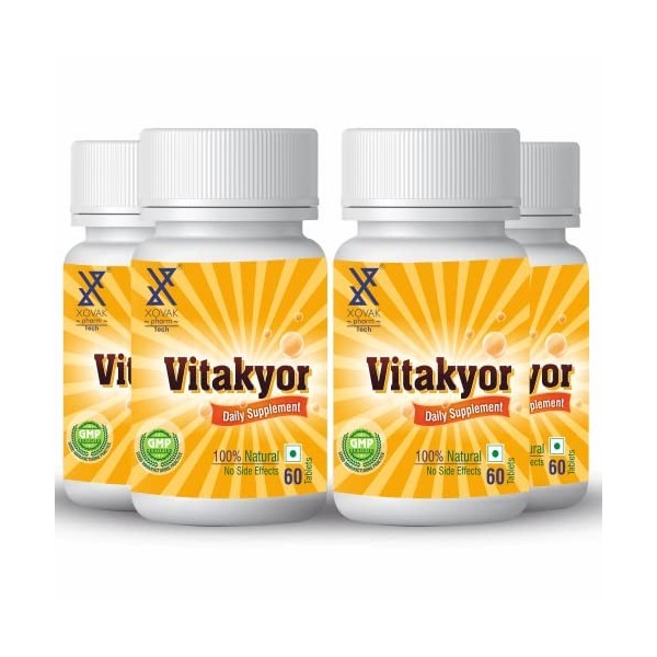 Xovak | Ayurvedic Vitakyor Tablets - 60 Tablets Each x Pack of 4