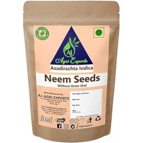 GMERSAJ AGRI EXPORTS Neem Beej – Graines de neem sans coque extérieure – Graines de margousier sèches – Azadirachta Indica – 