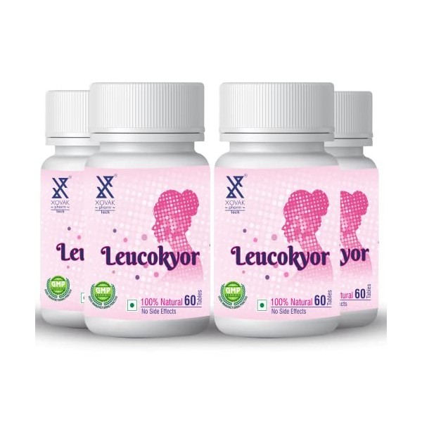 Xovak | Ayurvedic Leucokyor Tablets - 60 Tablets Each x Pack of 4