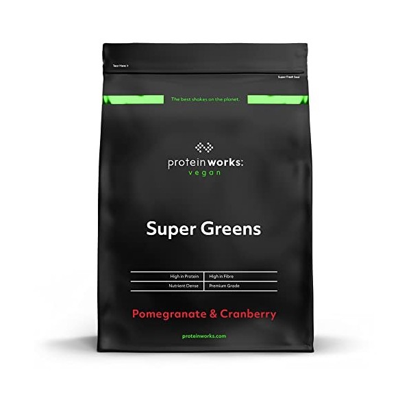 Poudre Super Greens | Shake détox riche en nutriments | Soutient le système immunitaire | 100% végétal | THE PROTEIN WORKS | 