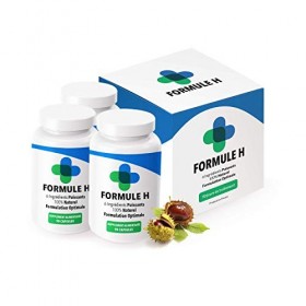 FormuleH - Complément Naturel pour Soulager les Hémorroïdes Internes, Externes et Crises Hémorroïdaires. 6 Ingrédients Puissa