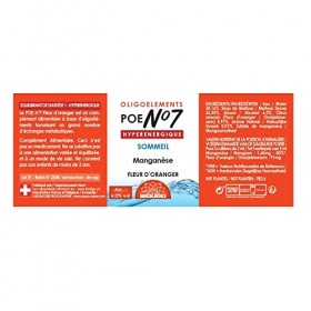Préparation en oligoéléments - POE N°7 - Fleur Oranger - Manganèse - 500 ml