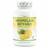 Bromélaïne Intenso - 750 mg 2000 F.I.P - 120 gélules gastro-résistantes - Extrait naturel dananas - Testé en laboratoire -