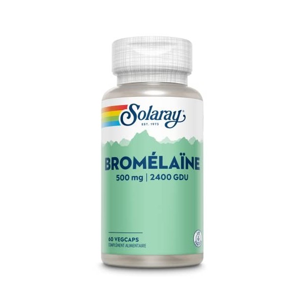 Bromelaïne - 500 mg - KAL apportant 2400 GDU - 60 caps vég