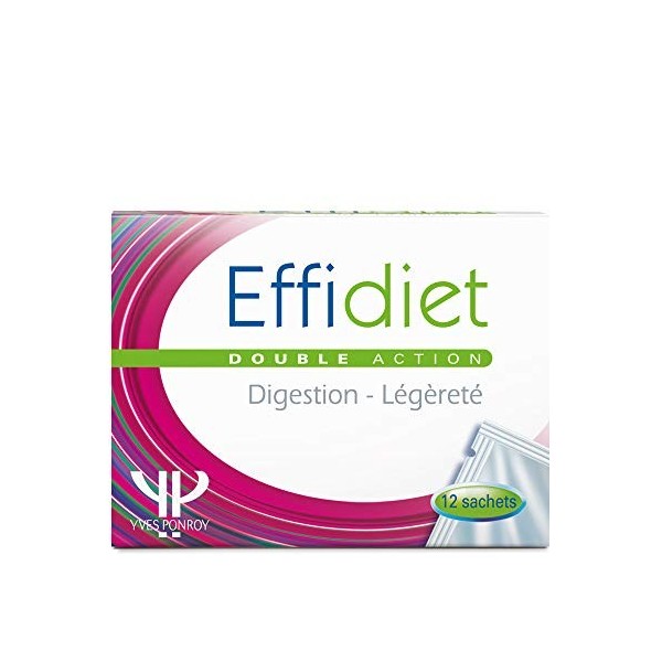 Effidiet Enzyme Digestive 12 Sachets - Fabriqué en France - Yves Ponroy