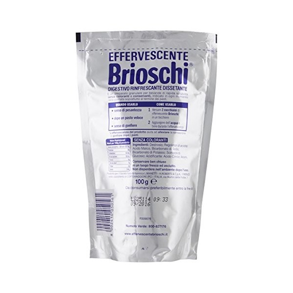 Brioschi Digété Effervescent au Goût de Citron 100 g