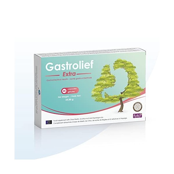 GASTROLIEF EXTRA - Nutraceutique Naturel - Mastic de Chios, Réglisse, Asperge - Soutien Digestif Complet - Confort Digestif -